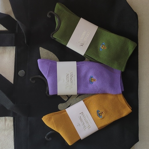Vivienne Westwood Accessories - 3 x Vivienne Westwood 🇬🇧 Socks - Fall Winter 23/24